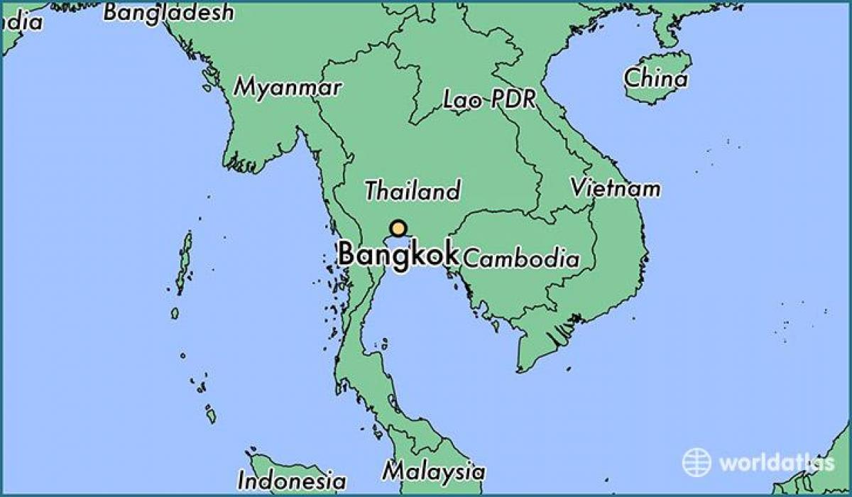 карта Бангкока краіне