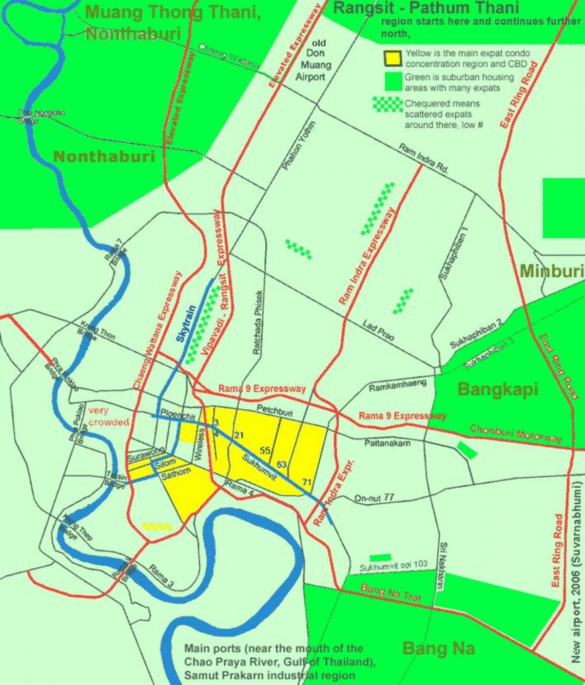 Бангкок цэнтр горада карта