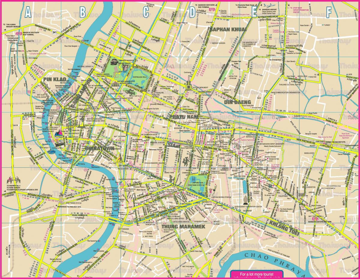 карта горада Бангкок