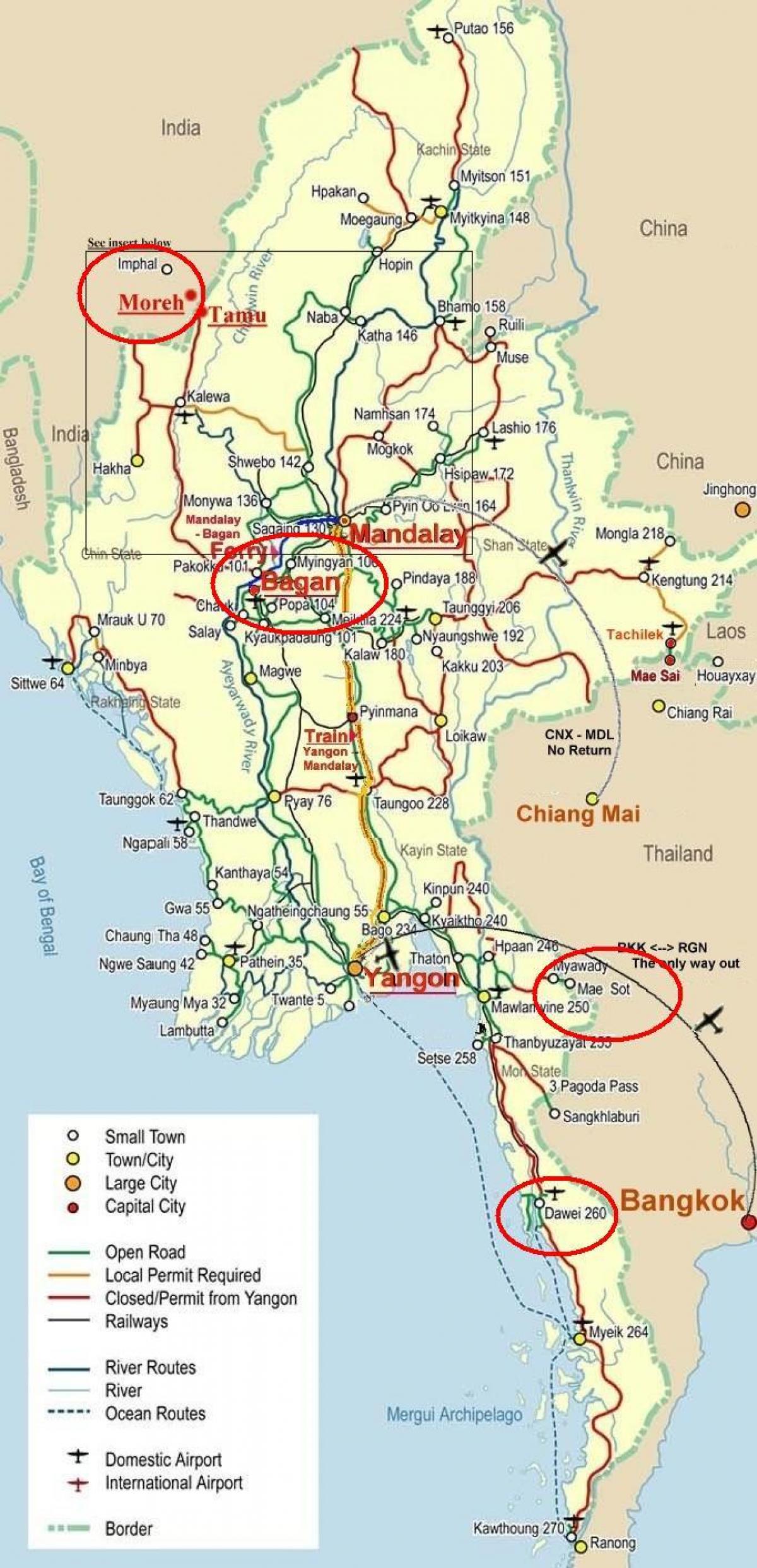 карта трасы Бангкок 