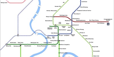 МРТ карта Бангкок, Тайланд