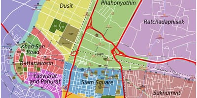 Раёны карта Бангкока