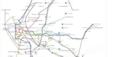 Карта аўтобусных маршрутаў Бангкока