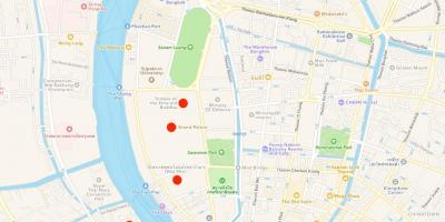 Карта храмаў у Бангкоку