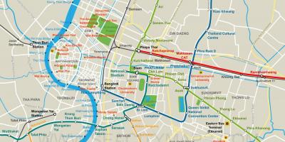 Карта цэнтра горада Бангкок 